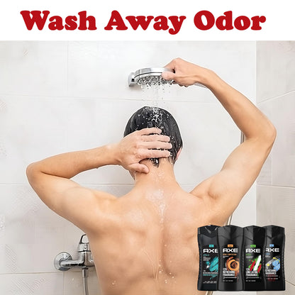 AXE Men's Body Wash Variety Set, 4 Pack, Assorted Scents, 3-in-1 Body, Face and Hair Wash, 13.5 Oz. Each