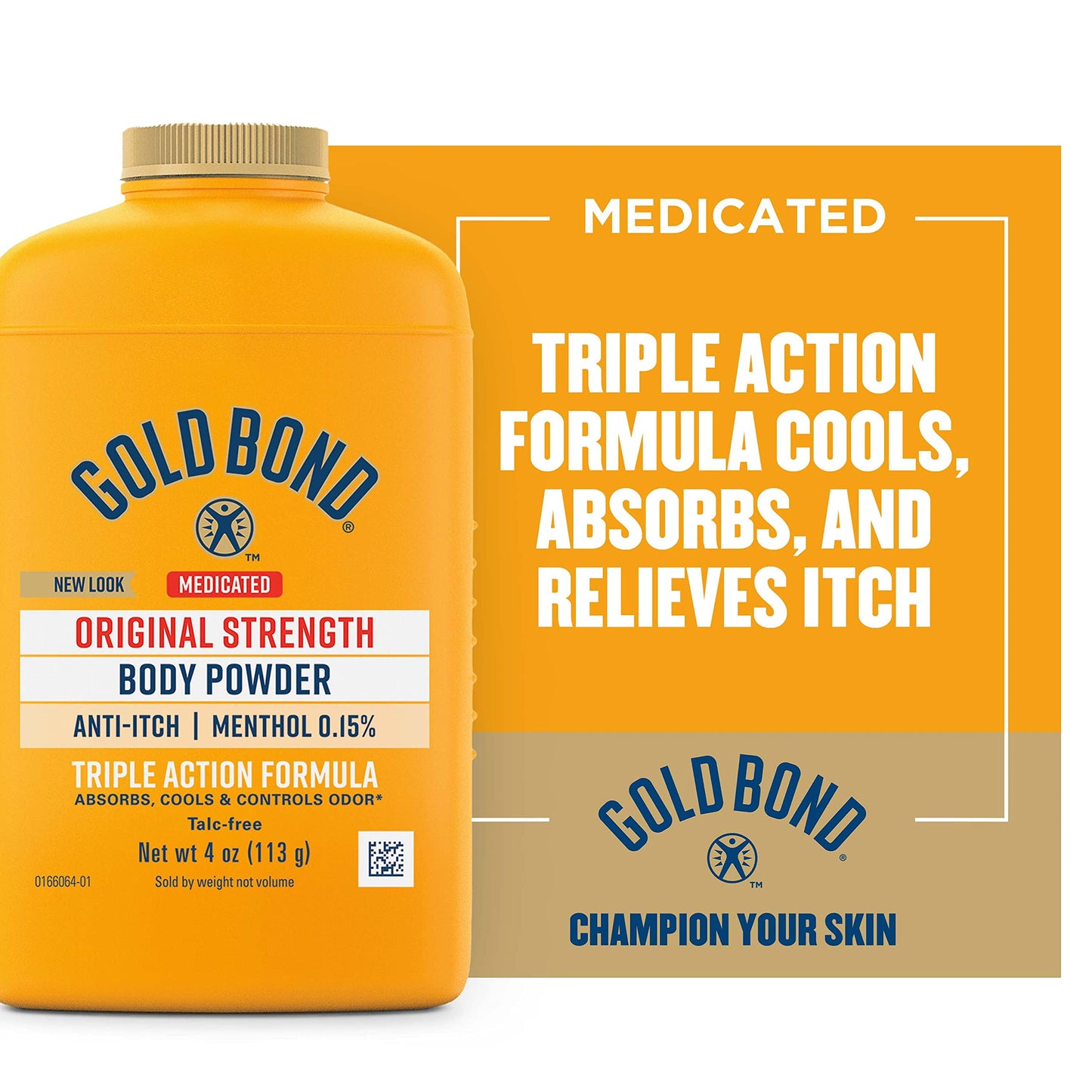 Gold Bond Medicated Body Powder, 4 oz (Pack of 4)