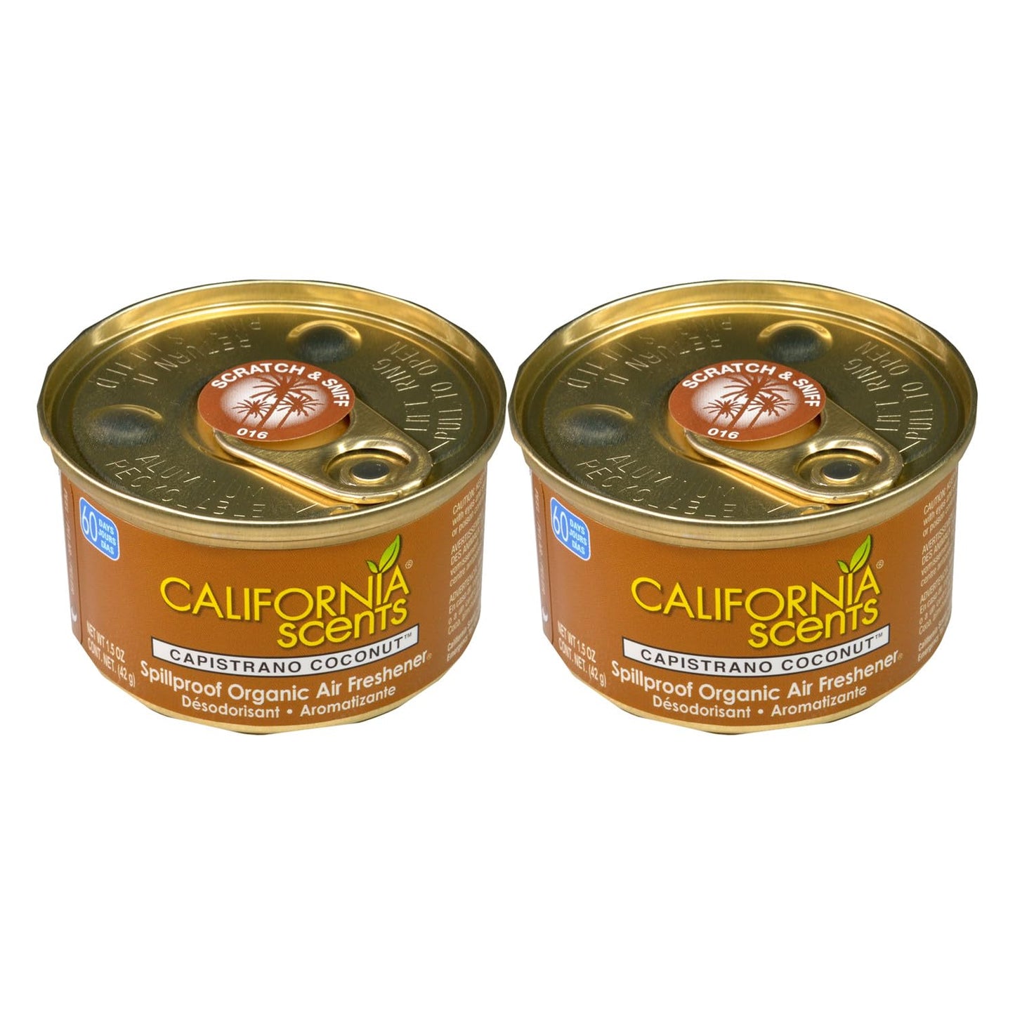 California Scents Spillproof Organic Air Fresheners, 1.5 Ounce Can