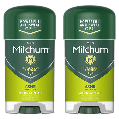Mitchum Gel Mountain Size 2.25z Mitchum Mountain Air Clear Gel Anti-Perspirant & Deodorant (2-pack)