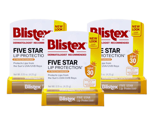 BLISTEX 5 STAR LIP BALM 3 PACK