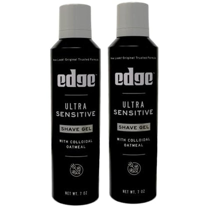 Edge Ultra Sensitive Shave Gel with Colloidal Oatmeal 7 oz (Pack of 2)