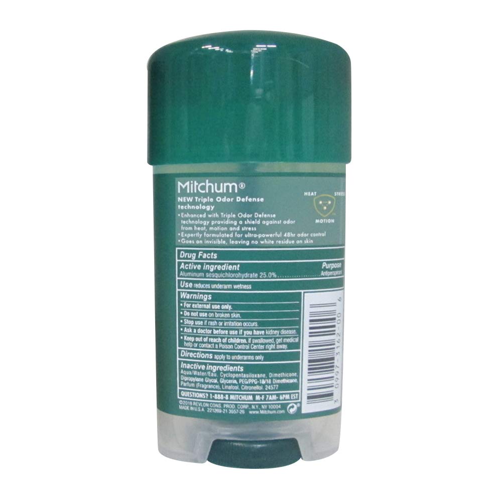 Mitchum Men Gel Antiperspirant Deodorant, Sport, 2.25 Ounce (Pack of 6)