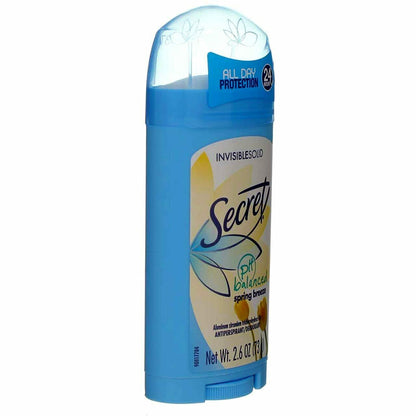 Secret Invisible Solid Tropical Orchid Antiperspirant/Deodorant, 2.6 Ounce