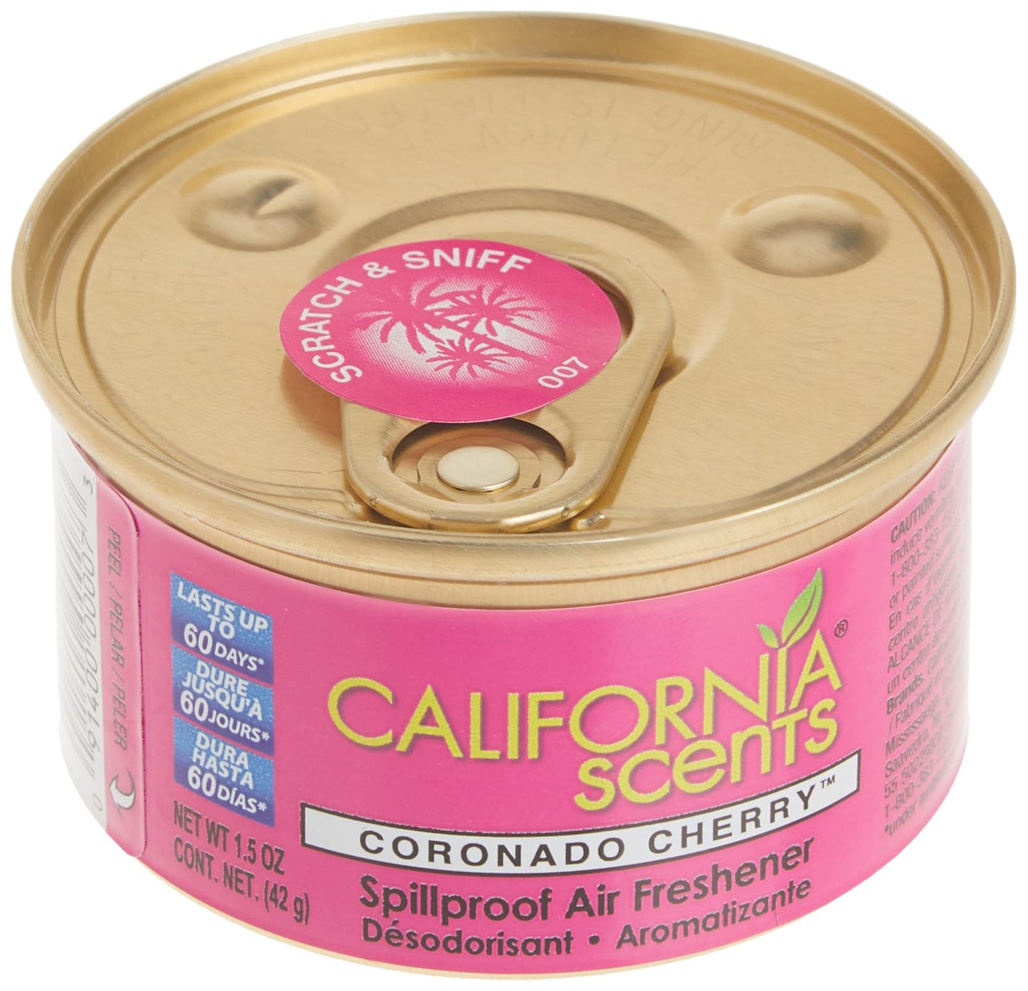 California Scents Spillproof Organic Air Fresheners, 1.5 Ounce Cannister (Pack of 4)