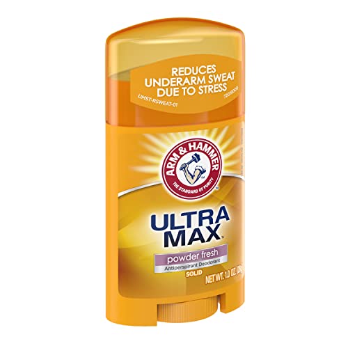 Arm & Hammer Ultra Max Powder Fresh Antiperspirant Deodorant 1.0 Oz Travel Size (Pack of 3)