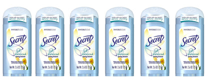 Secret Antiperspirant and Deodorant for Women pH Balanced Invisible Solid 2.6 Oz