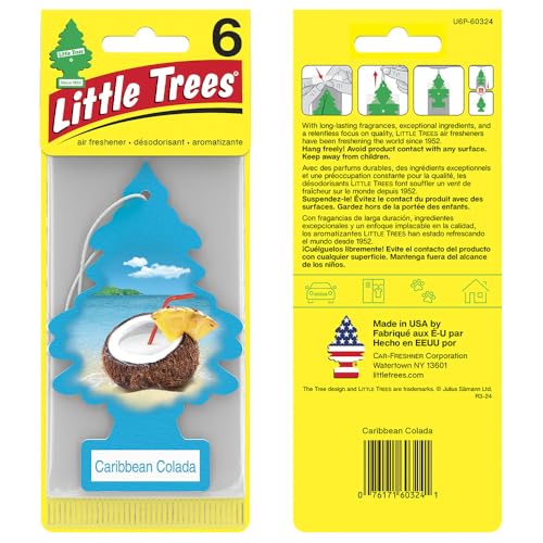 LITTLE Air Fresheners Car Air Freshener. Hanging Tree Provides Long Lasting Scent for Auto or Home