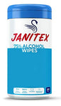 Janitex 75% Alcohol Wipes - 80 Wipes per Canister - 80 counts (pack of 1)