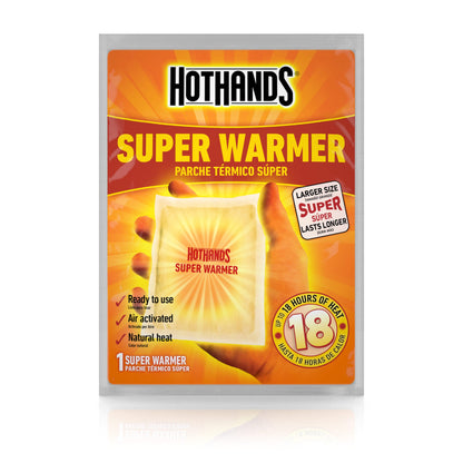 HotHands Body & Hand Super Warmers - Long Lasting Safe Natural Odorless Air Activated Warmers - Up to 18 Hours of Heat - 40 Individual Warmers