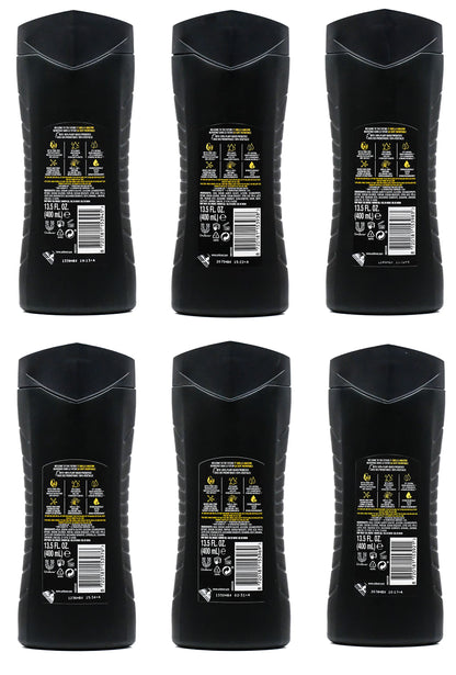 AXE Body Wash 12h Refreshing Fragrance 3-IN-1 Body, Face, Hair Wash, Variety of 6 scents - 13.5 fl Ounce (400 mL)