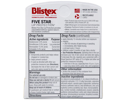 BLISTEX 5 STAR LIP BALM 3 PACK