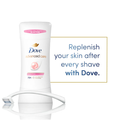 advanced care beauty finishantiperspirant deodorant48hsticknatural oil