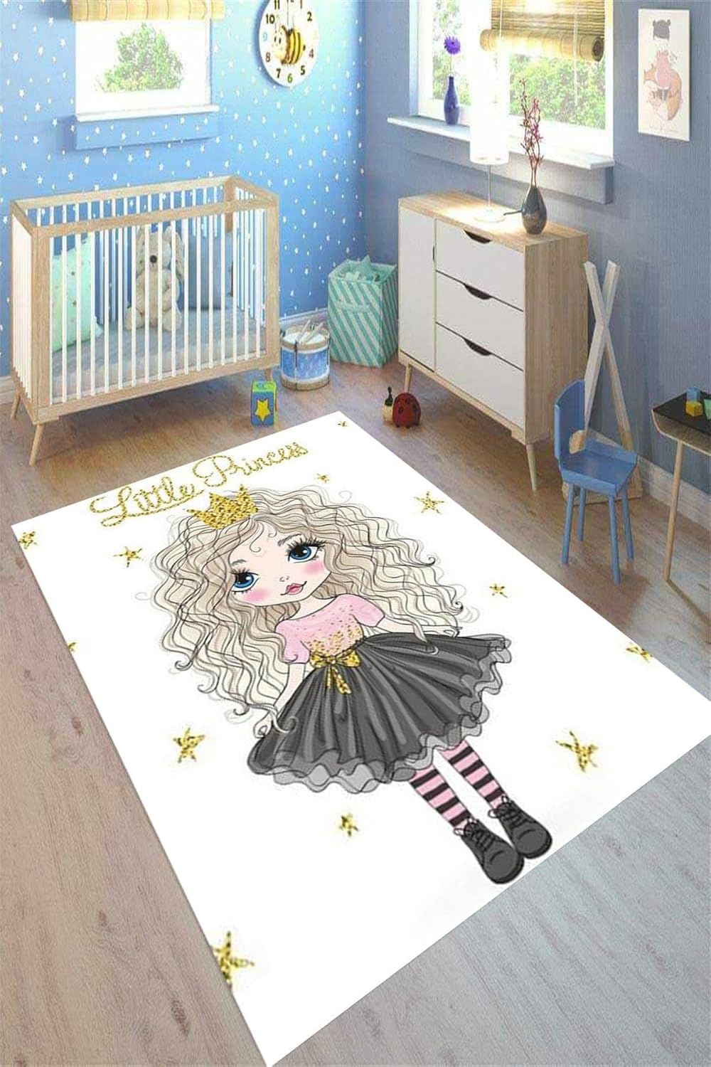 120x180cm Kids Carpets, Princess Kids Room Rugs, Cute Princess Play Mat, Cloudy Baby Mat, Soft Kids Rug, Baby Rugs, Rug 4x6ft