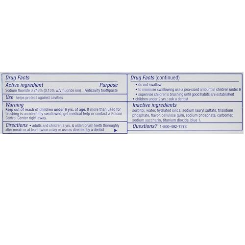 Crest Cavity Protection Toothpaste Regular - 8.2 Ounce (Pack of 4)
