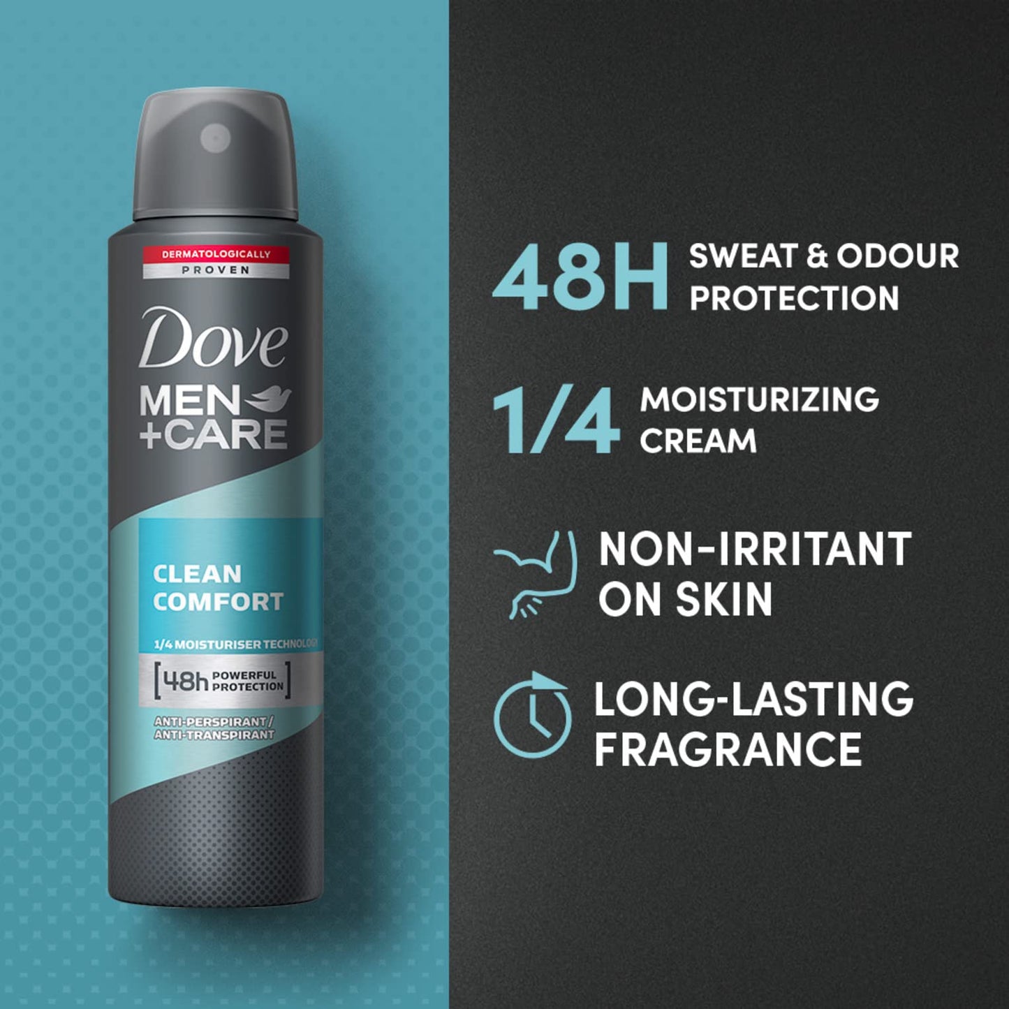 Dove Men+Care Clean Comfort Deodorant Spray 150 ml by Dove