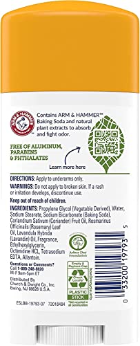 Arm & Hammer Essentials Natural Deodorant Fresh Rosemary Lavender