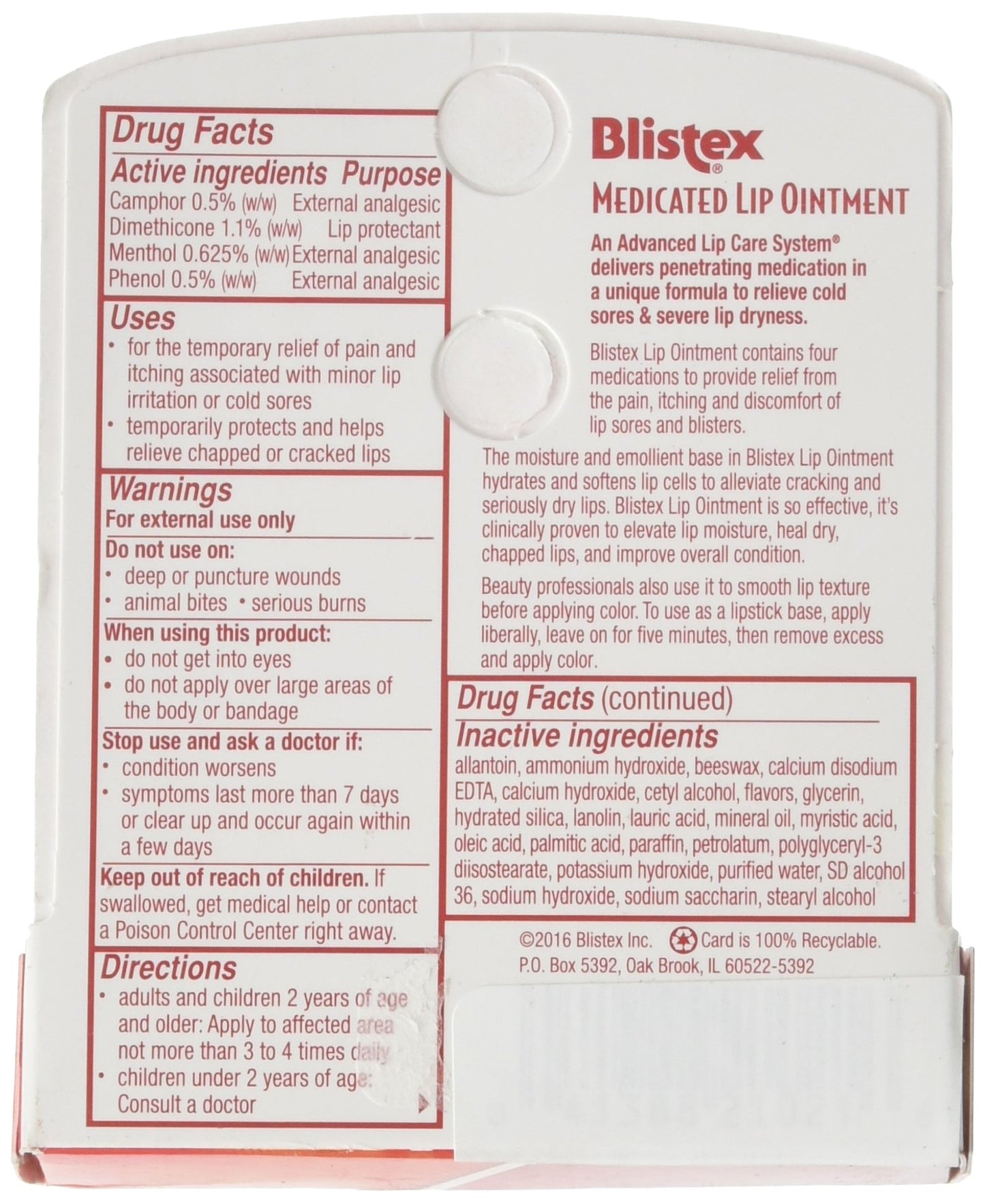 Blistex Medicated Lip Ointment