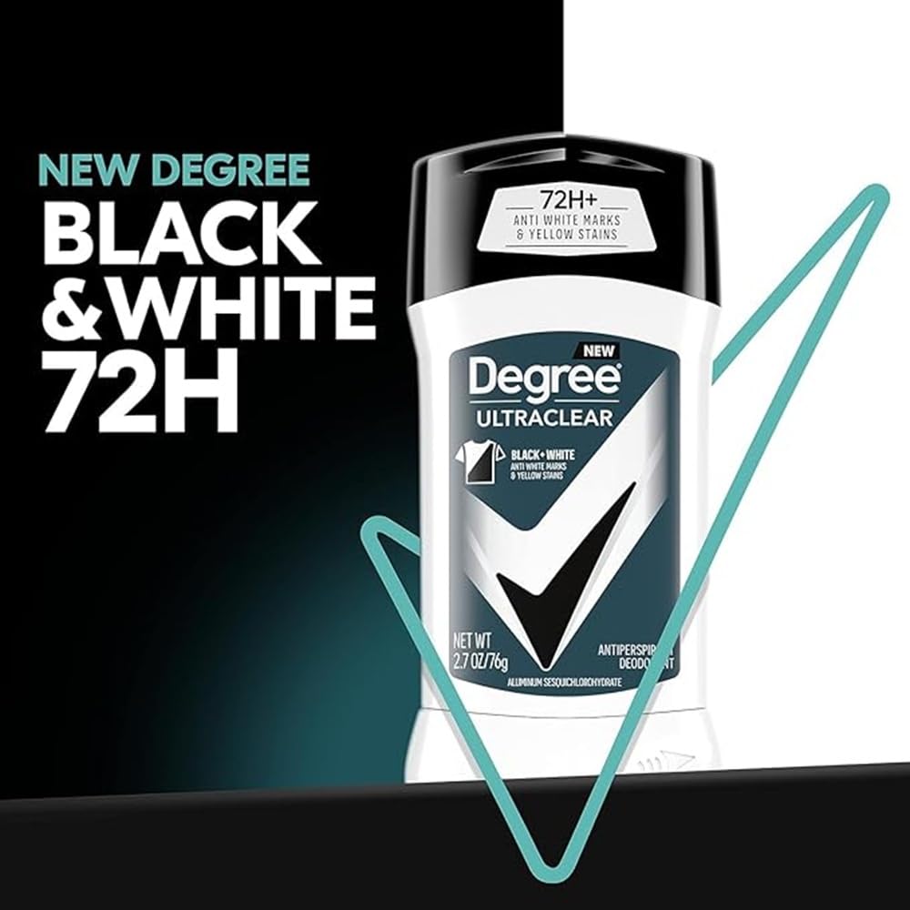 Degree Deodorant 2.7 Ounce Mens Ultra Clear Black & White Pack