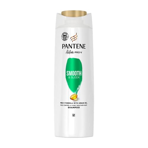 Pantene Pro-V Smooth & Sleek Silicone Free Frizz Ease Shampoo Pro-V Formula With Argan Oil 400ml