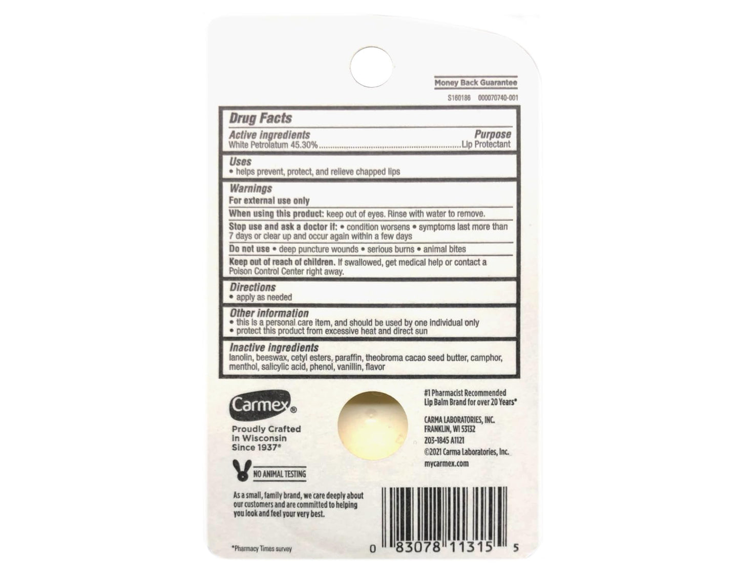 Carmex Jar .25oz pack of 12
