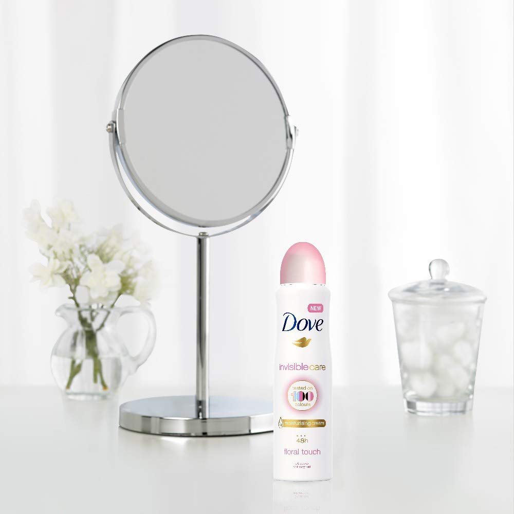 Dove Invisible Care, Floral Touch Antiperspirant Deodorant Spray, 150ML, 30.42 Fl Oz (Pack of 6)