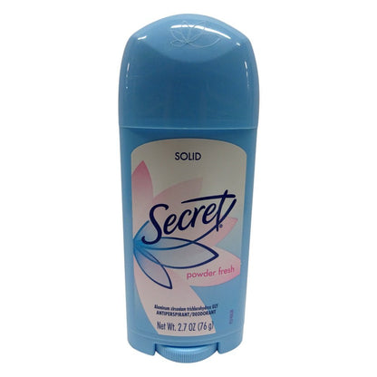 Secret Anti-Perspirant Deodorant Solid Powder Fresh Pack of