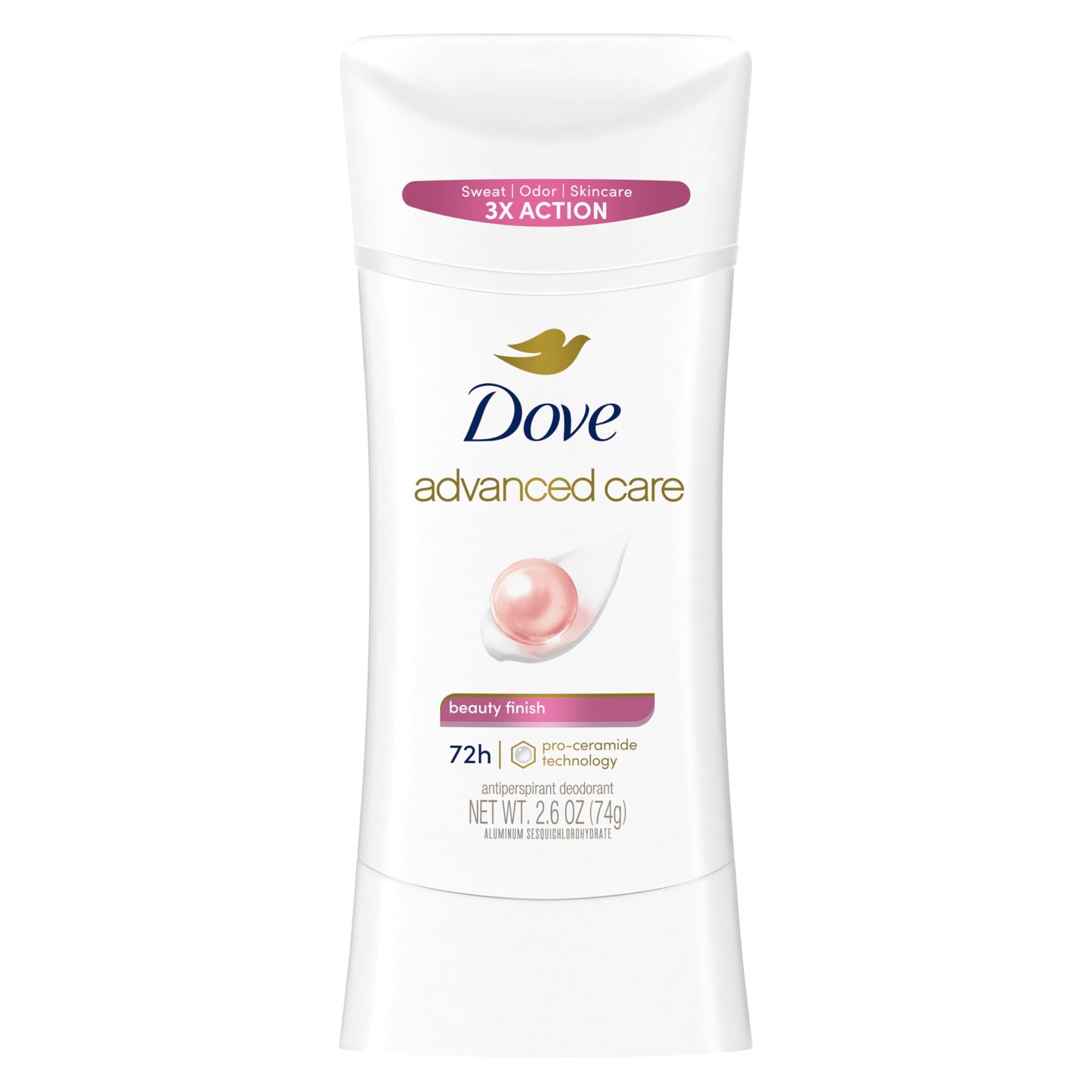 advanced care beauty finishantiperspirant deodorant48hsticknatural oil