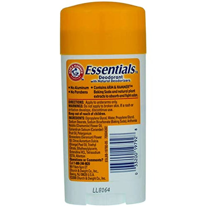 Arm & Hammer Essentials Natural Deodorant, Unscented