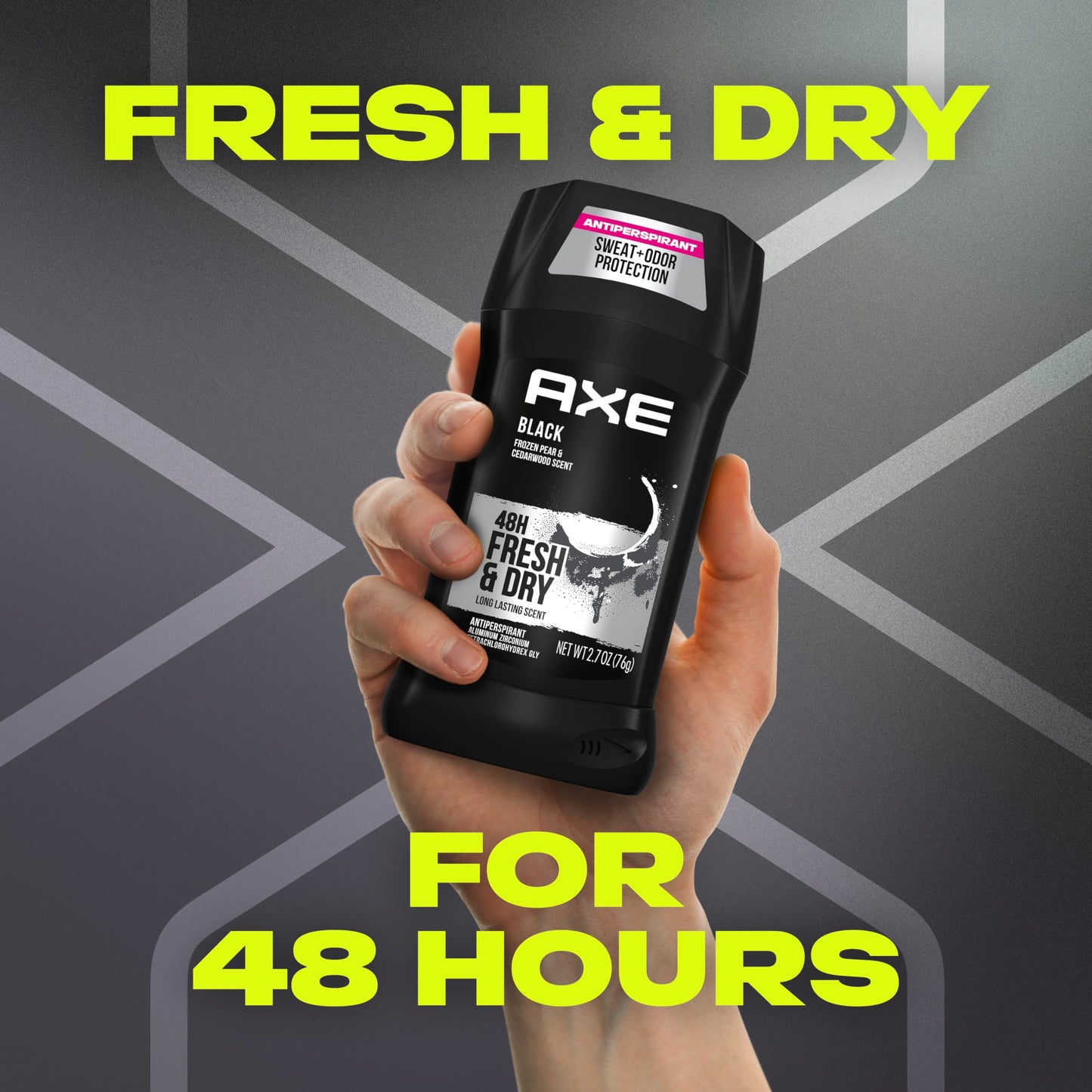 AXE Antiperspirant for Men 4 48 Hour Sweat and Odor Protection Long Lasting Freshness Deodorant Men's 2.7 oz