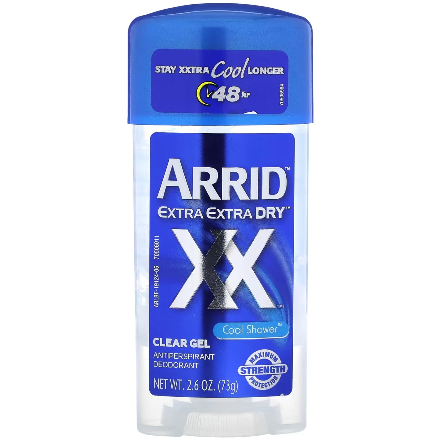 ARRID Extra Dry Anti-Perspirant Deodorant Clear Gel Cool Shower 2.60 oz (Pack of 12)