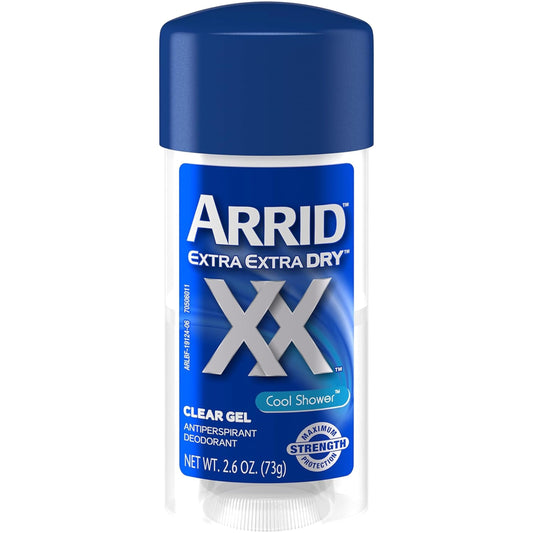 ARRID Extra Dry Anti-Perspirant Deodorant Clear Gel Cool Shower 2.60 oz (Pack of 12)