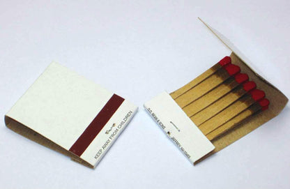 D.D. Bean & Sons White 300 Matchbooks, Wedding Birthday Wholesale, Made in America, 6 Pack