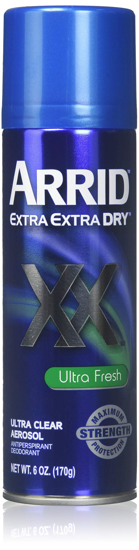 Arrid Xx U/Clr-U/Frsh Size 6z Arrid Extra Extra Dry Ultra Clear Ultra Fresh Aerosol Deodorant