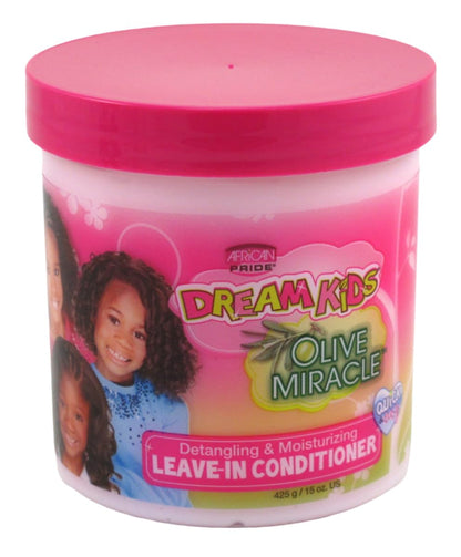 African Pride Dream Kids Olive Miracle Leave-In Conditioner, 15 oz (Pack of 6)
