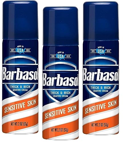 Barbasol Sensitive Skin Thick and Rich Shaving Cream