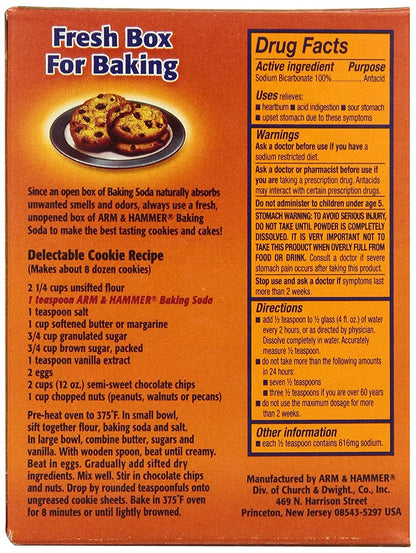 Arm & Hammer Baking Soda, 16 oz (3 Pack)