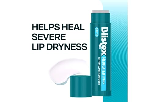 Blistex Medicated Lip Balm, 0.15 Ounce, Prevent Dryness & Chapping, SPF 15 Sun Protection, Seals in Moisture, Hydrating Lip Balm, Easy Glide Full Coverage Formula Stocking Stuffer