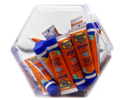 Banana Boat Sport Performance Sunscreen Lotion 30 SPF, 1 oz, Fishbowl 24 count each