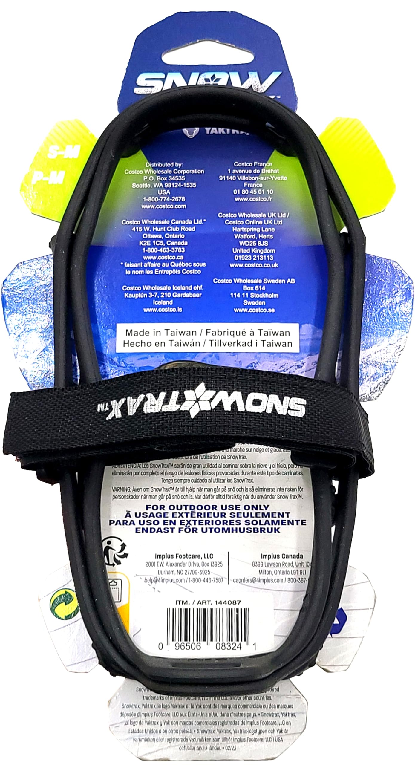 Yaktrax Snow Trax S-m