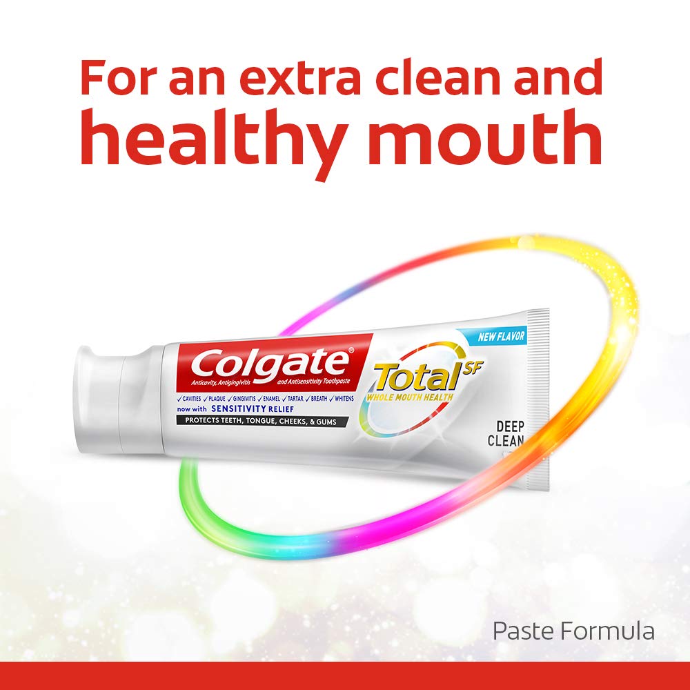 Colgate Total Toothpaste, Deep Clean - 5.1 Ounce (Pack of 4)