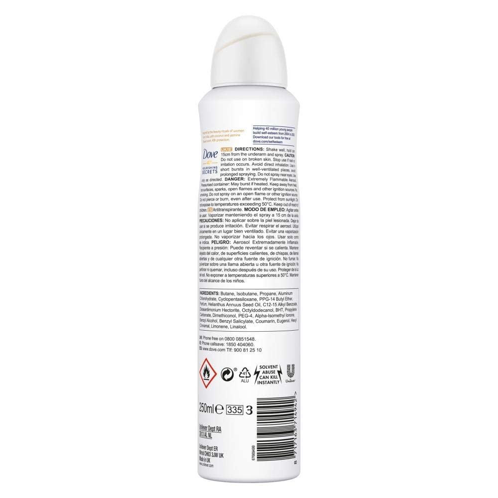 nourishing secretsantiperspirant 48hspray0% alcohol
