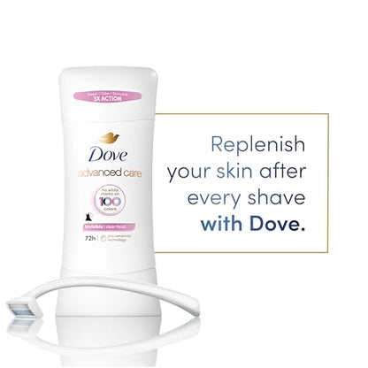 Dove Advanced Care Antiperspirant Deodorant Stick for Women 48 Hour Protection And Soft And Comfortable Underarms 2.6 2