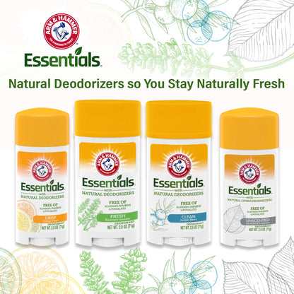 Arm & Hammer Essentials Deodorant with Natural Deodorizers Clean