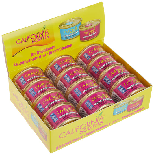 California Scents Spillproof Organic Air Fresheners, 1.5 Ounce Cannister (Pack of 4)
