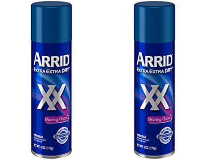 Arrid Deodorant 6 Ounce Aerosol XX Morning Clean (177ml) (2 Pack)