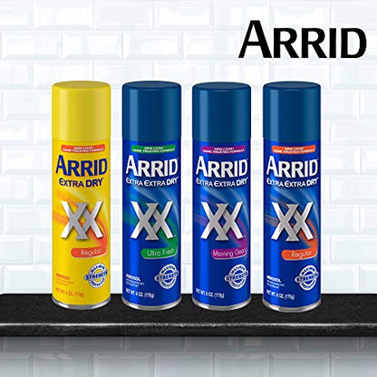 Arrid XX Extra Dry Antiperspirant Deodorant, Regular, Twin Pack (two 6oz. cans) Packaging May Vary