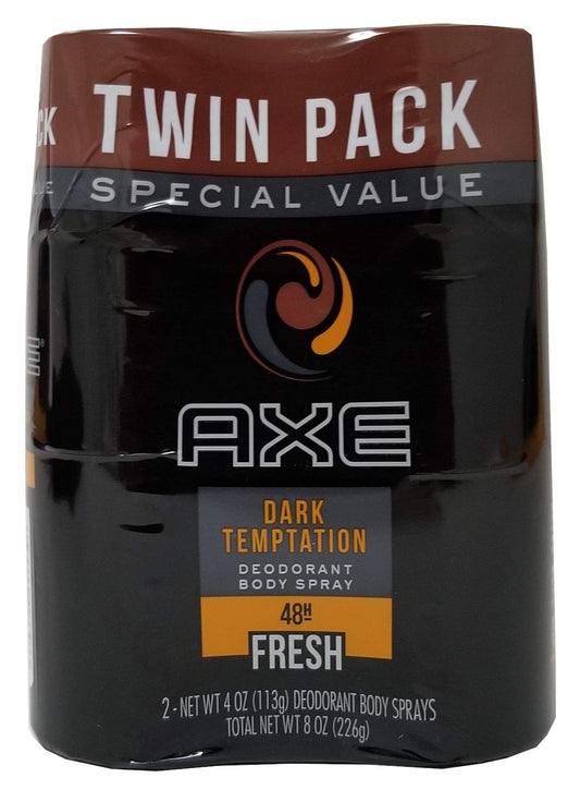 Axe Deodorant Body Spray Dark Temptation 4 Oz Pack of