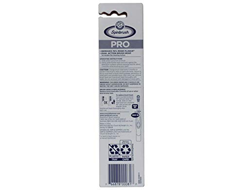 ARM & HAMMER Spinbrush Pro-Clean Replacement Brush Heads, Medium 2 ea (Pack of 4)