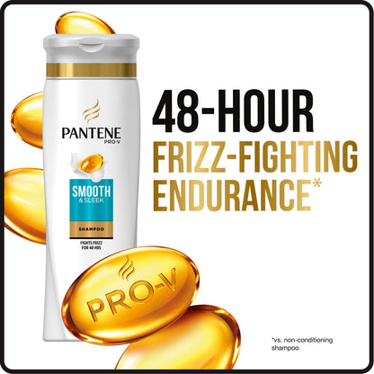 Pantene Shampoo Smooth & Sleek 12.6 Ounce (3 Pack)